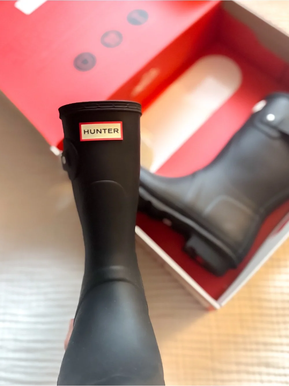 NEW! Hunter Black Classic Short Boot